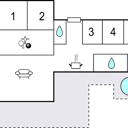 Amazing In Henne With Kitchen Hébergement de vacances *